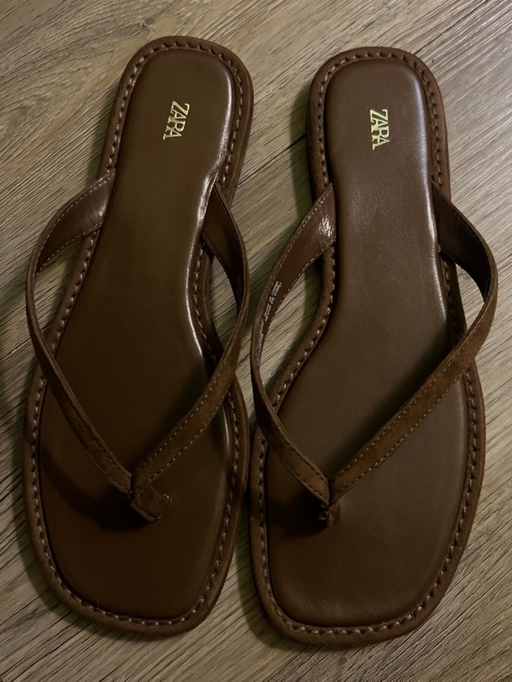 ZARA Suede Strap Sandals